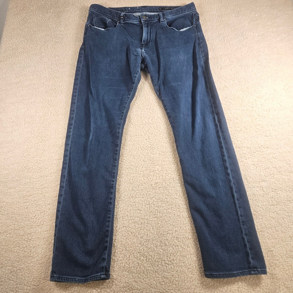 Armani Exchange J13 Slim Jeans Mens 34 Dark Blue Stretch Designer Denim Casual
